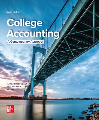 College Accounting 6th Edition By M. David Haddock
