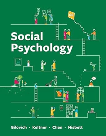 Social Psychology 6th Edition By Tom Gilovich