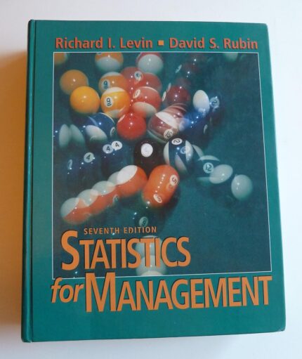 Statistics for Management 7th Edition (Indian Edition) By Richard Levin