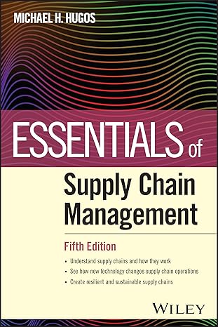eBook For Essentials of Supply Chain Management 5th Edition By Michael H. Hugos