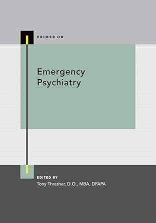 eBook For Emergency Psychiatry 1st Edition By Tony Thrasher