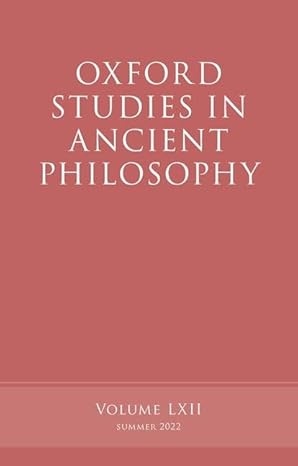 eBook For Oxford Studies in Ancient Philosophy 1st Edition By Victor Caston