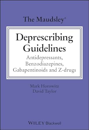 eBook For The Maudsley Deprescribing Guidelines Antidepressants