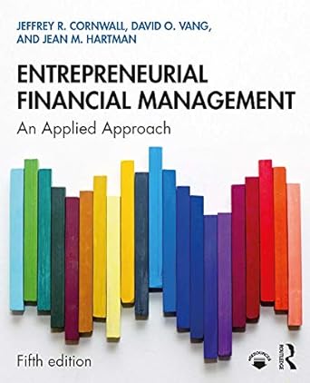 ebook For Entrepreneurial Financial Management An Applied Approach 5th Edition Jeffrey Cornwall,