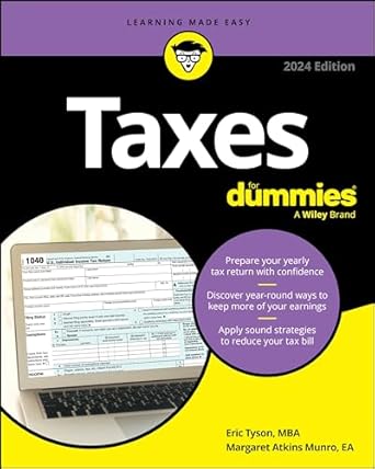 ebook For Taxes For Dummies 2024 1st Edition By Eric Tyson